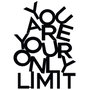 Wallity Limit - Escultura de pared de metal en negro